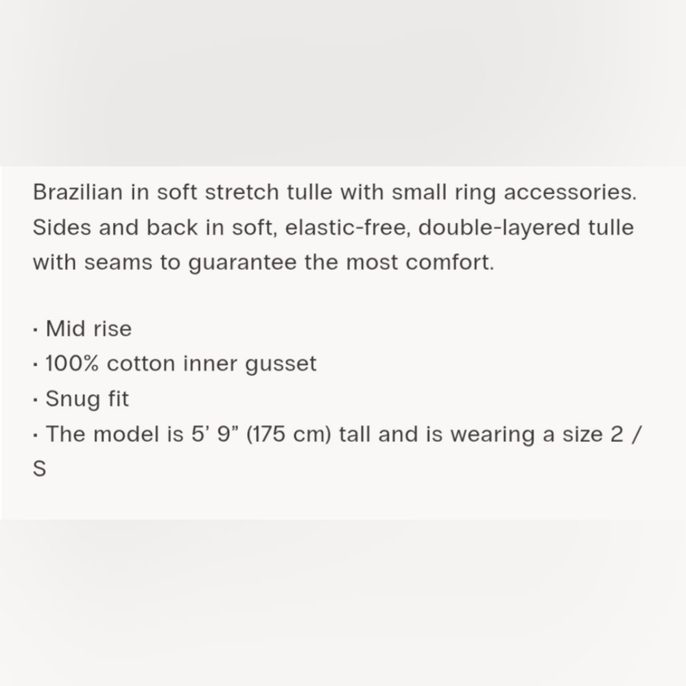 Intimissimi Modern Attitude Tulle Brazilian - Picture 9 of 9